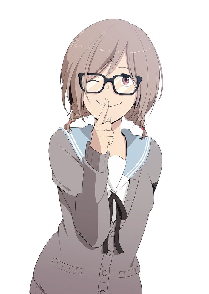 岡崎紗絵が演じる小野屋杏の原作イラスト(C)夜宵草/comico