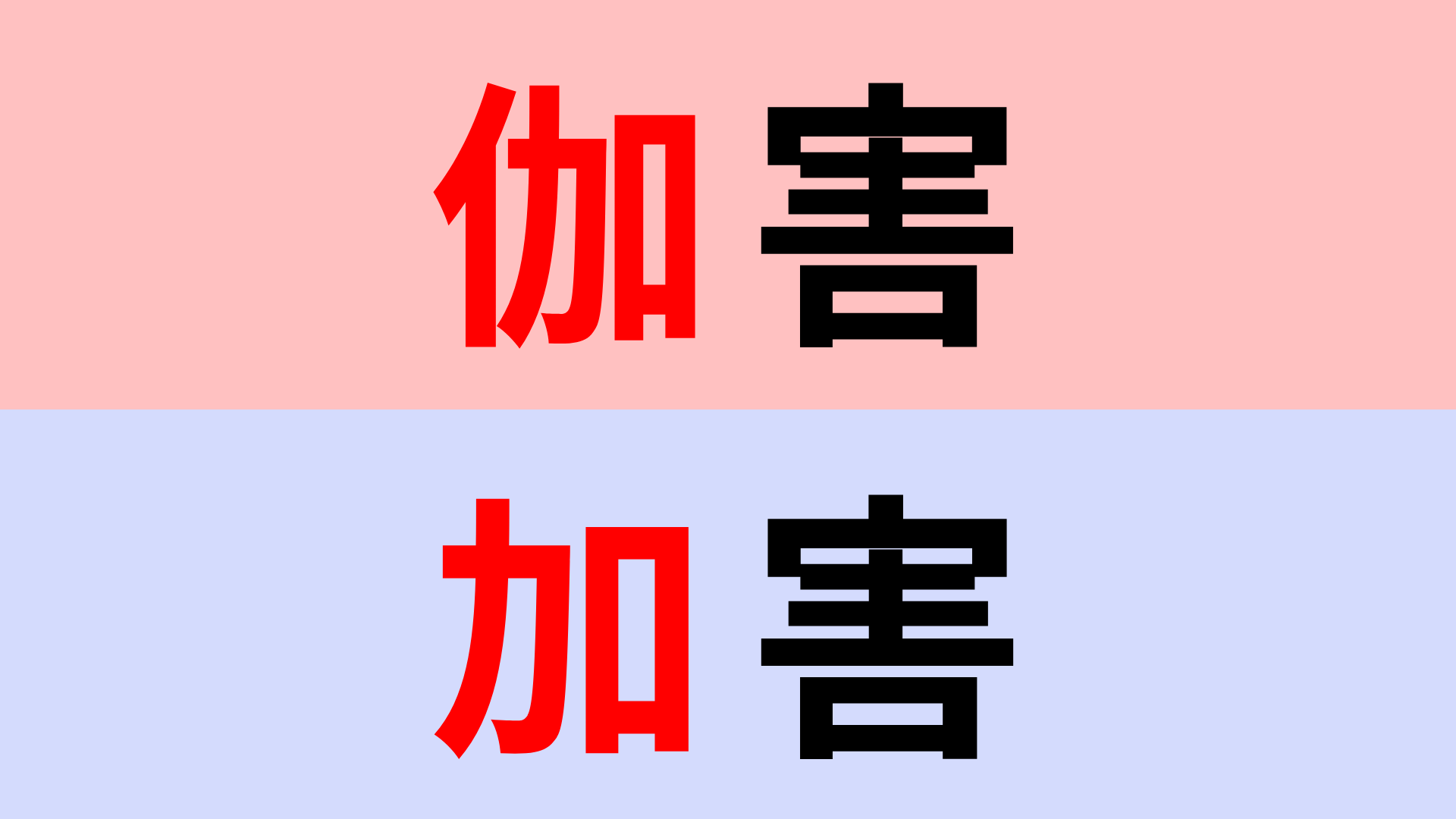 【漢字クイズ】「伽害」or「加害」正解はどっち？間違えて覚えてない…？