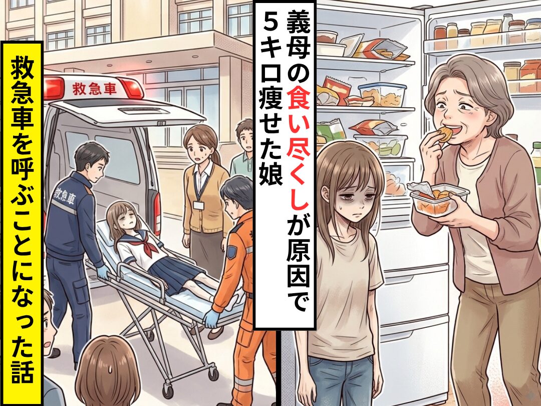 義母が娘の分まで食い尽くし…娘の体重が【5キロ】減った！？さらに⇒救急車が登場するトラブルに発展した話