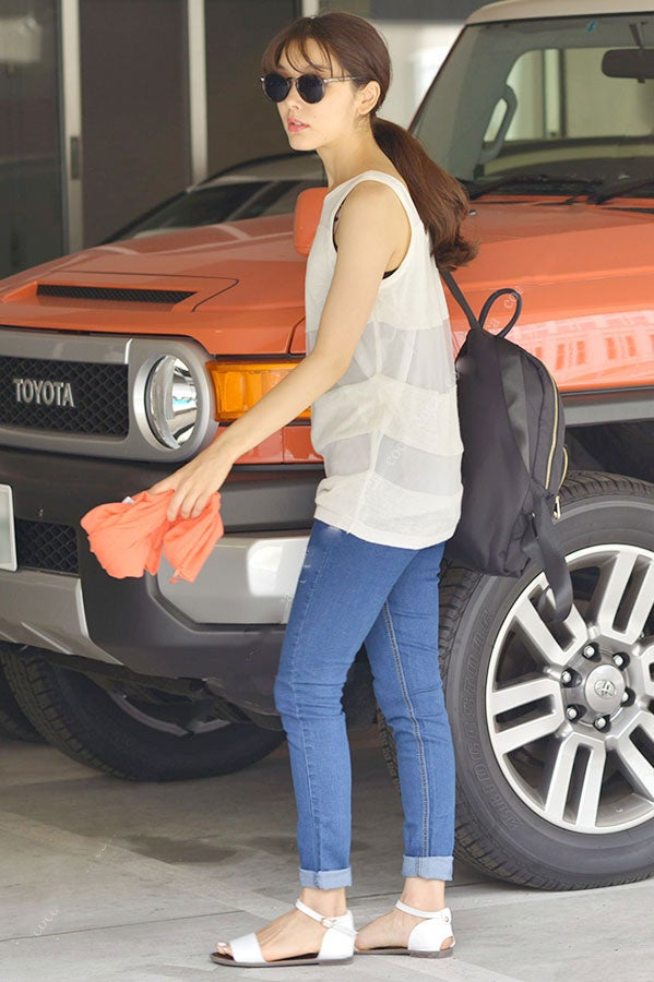 ボーダーノースリーブトップス「coca」2,190円（税込）／画像提供：coca