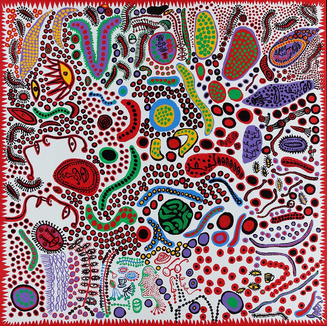 「わが永遠の魂」シリーズより《果てしない人間の一生》　2010年　松本市美術館（C）YAYOI KUSAMA