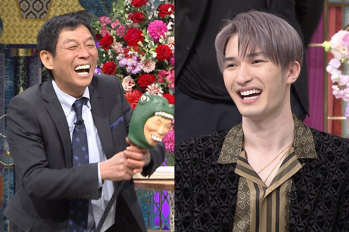 明石家さんま、ジェシー (C)日本テレビ