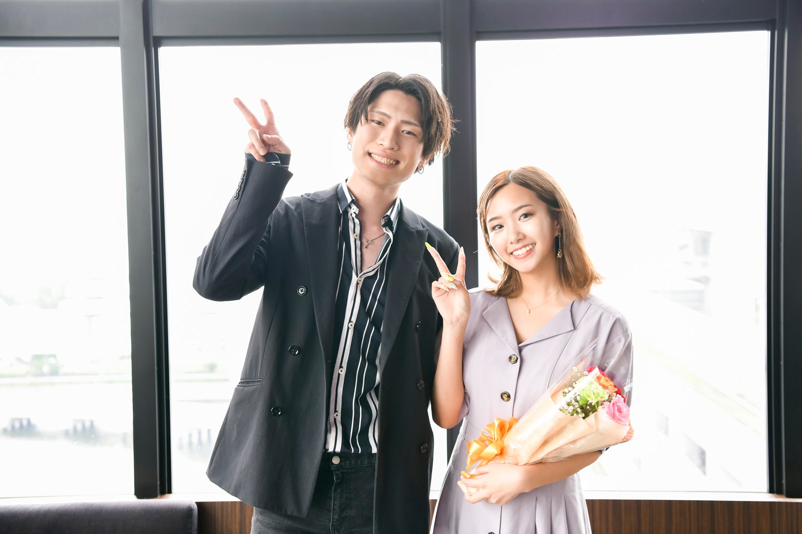 （左から）TAKA、山田麗華（提供写真）