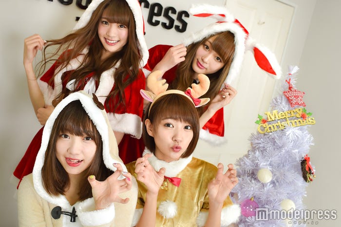 夢みるアドレセンス/左上から時計回りに:志田友美、山田朱莉、荻野可鈴、京佳 (C)モデルプレス