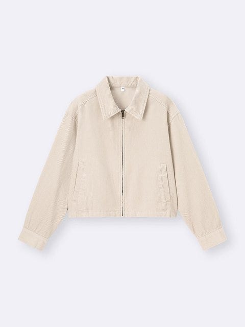 GUのコーデュロイジップシャツジャケット