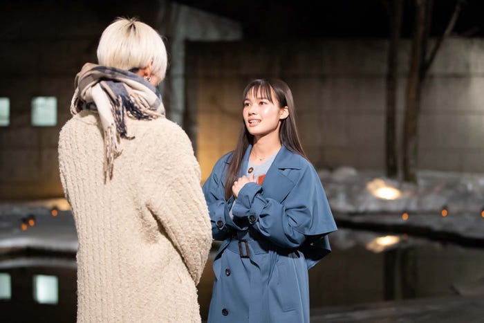 松本怜生、新井舞良「彼とオオカミちゃんには騙されない」第4話(C)AbemaTV, Inc.