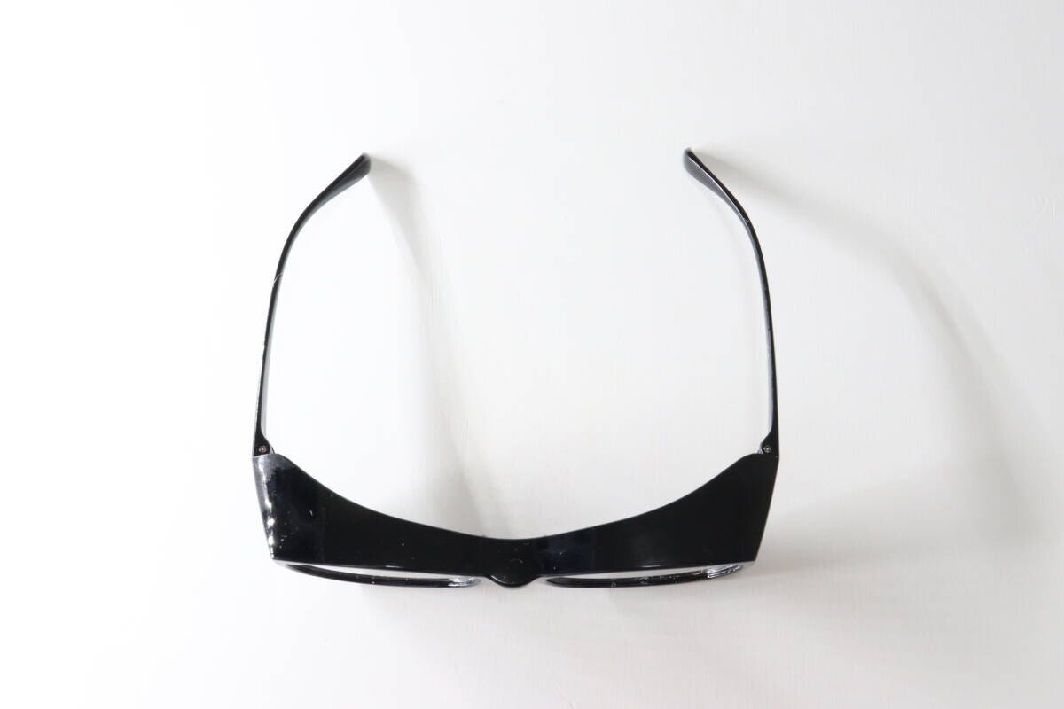 花粉メガネ（大人用、スクエア、ブラック）　フレーム