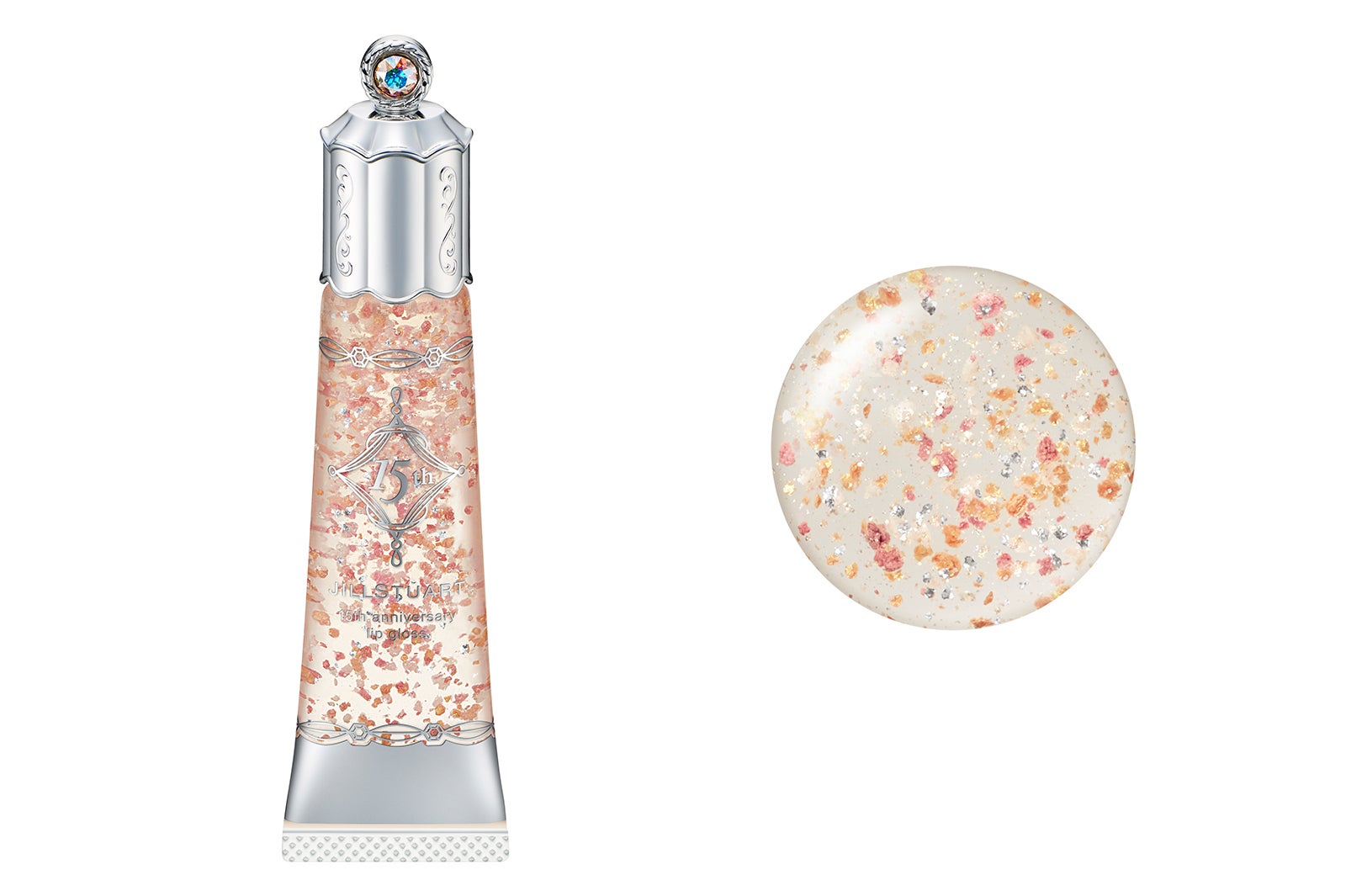 「15thアニバーサリー リップグロス03 pink＆gold brilliance」 （C）JILL STUART Beauty