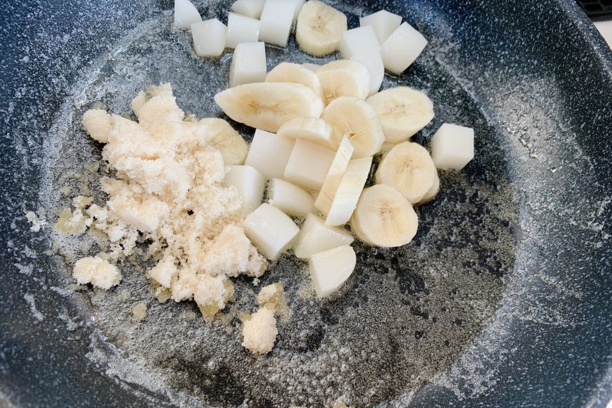 バナナ餅ソテー