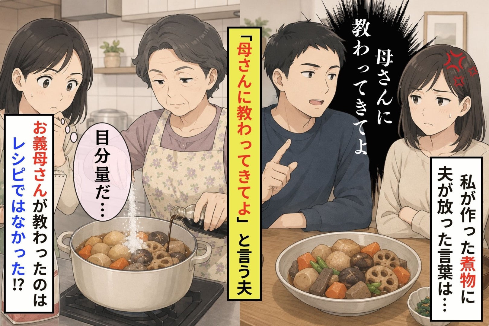 「母さんに教わってきてよ」と通った義母の台所で、私が最後に教わったのは煮物ではありません