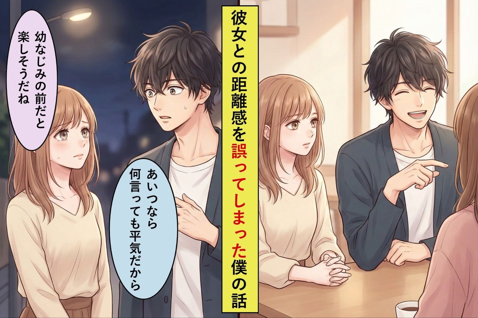 「あいつなら何言っても平気だから」→大切な彼女に気を遣いすぎて、本当の自分を見せられなかった僕の話