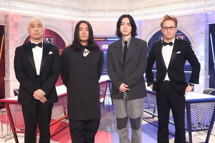(左から)松本人志、山田孝之、菅田将暉、中居正広 (C)フジテレビ