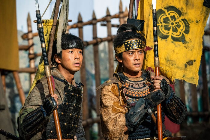 仲野太賀、池松壮亮「豊臣兄弟!」第4話(C)NHK