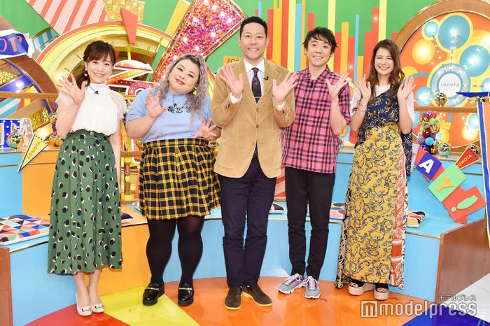 江藤愛、渡辺直美、東野幸治、小林よしひさ、スザンヌ(C)モデルプレス