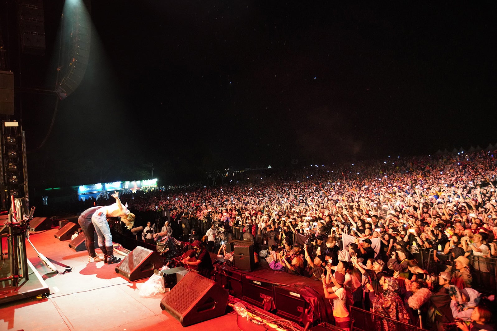 DJ Skrillex、YOSHIKI／「FUJI ROCK FESTIVAL ’18」の様子（提供写真）