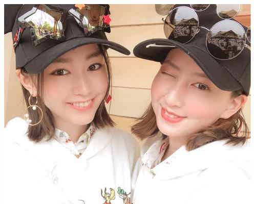 桐谷美玲&河北麻友子“みれまゆ”ニコイチディズニーコーデが可愛い「真似したい」「おしゃれ」の声